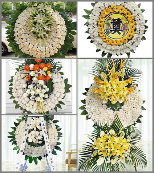 上海崇明区庙镇通济村花圈速递